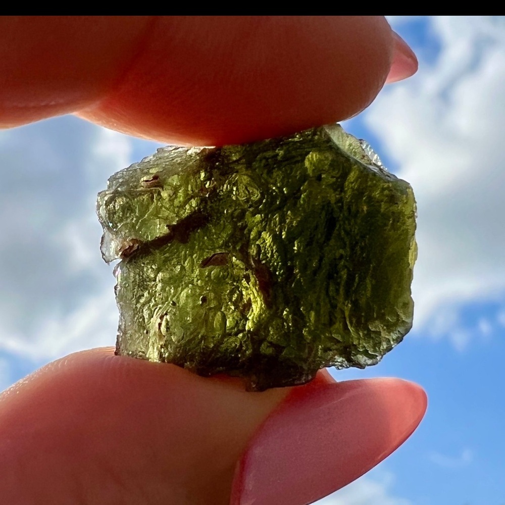 💚 Authentic Moldavite 6.38g Raw Czech Moldavite 💚